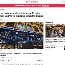 Las fusiones y adquisiciones en Espaa caen un 17% en el primer semestre del ao